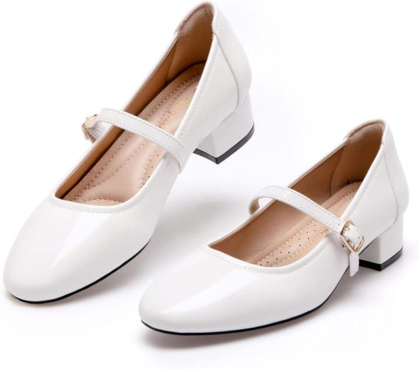 Stylish Mary Jane Shoes Low Heels Dress Pumps for Women