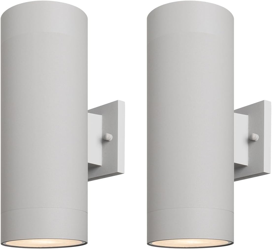 Modern Outdoor Porch Light with Waterproof Design and 2 Pack