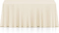 Lann's Linens 90in x 132in Rectangular Tablecloths - 10 Pack Ivory