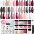 AZUREBEAUTY 29 Pcs Dip Powder Nail Kit Starter - Salon-Quality DIY Set