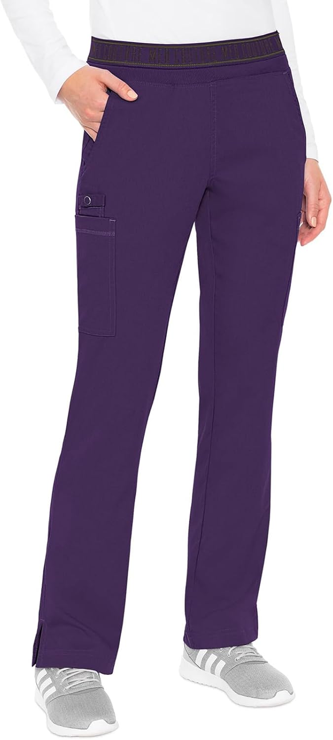 Med Couture Women's Yoga Pull-On Pant with 7 Pockets for Comfort