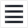 8x8 White Modern AC Vent Cover - Decorative Linear Slot Diffuser