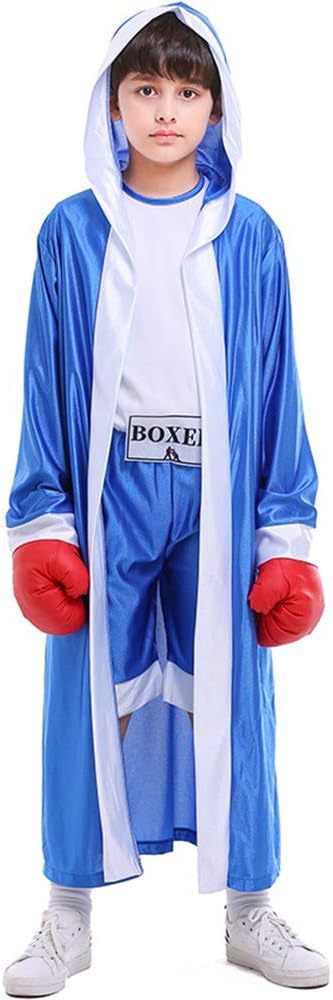 Hooded Kids Boxing Robe: Halloween Role Play Fun!