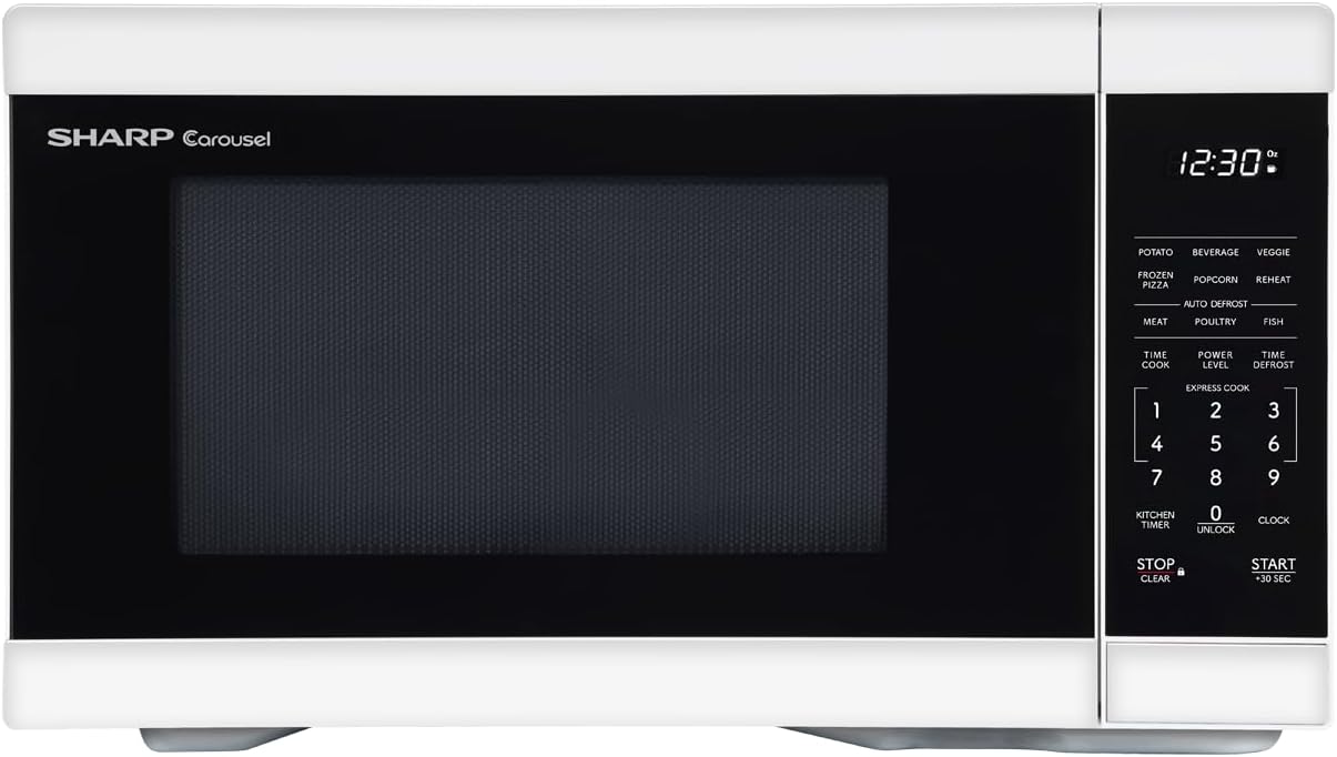 Sharp 1000W Microwave with Removable Turntable