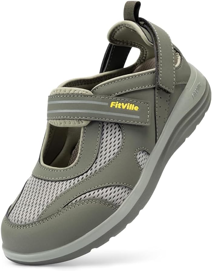 FitVille Diabetic Shoes for Women Extra Wide Width Sandals
