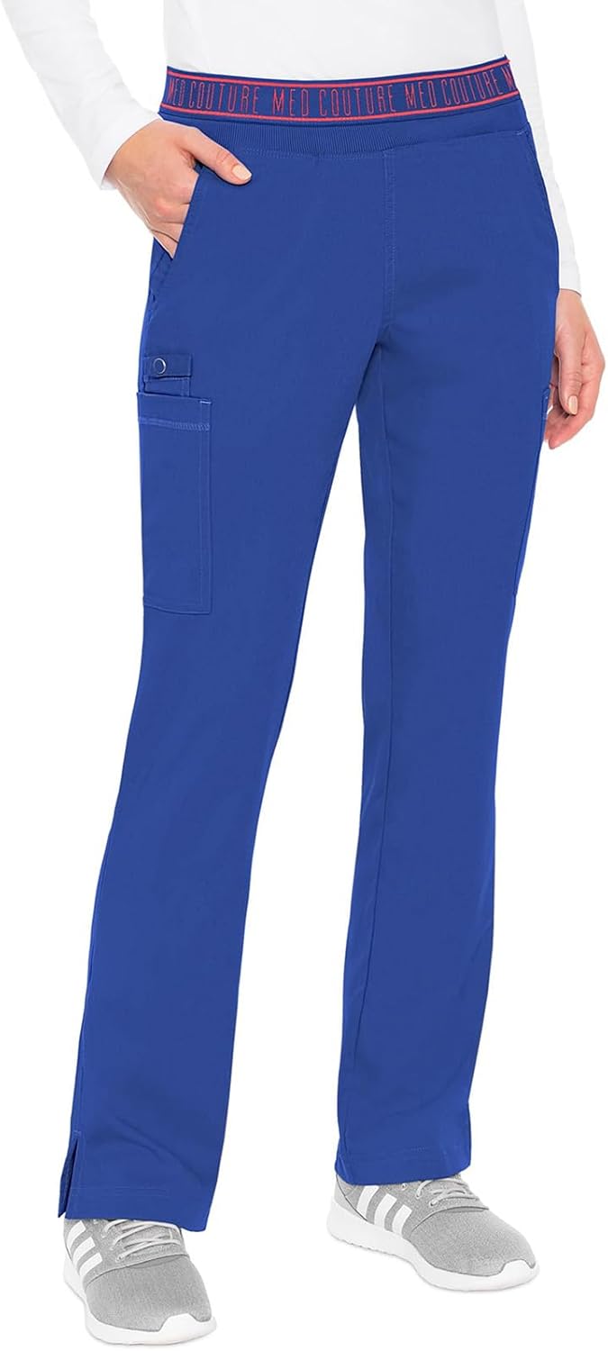 Med Couture Women's Yoga Pull-On Pant with 7 Pockets for Comfort