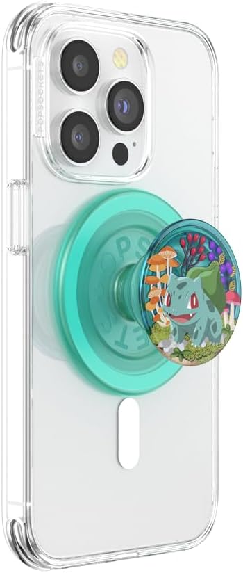 PopSockets Phone Grip for MagSafe with Kickstand - Bulbasaur Mint
