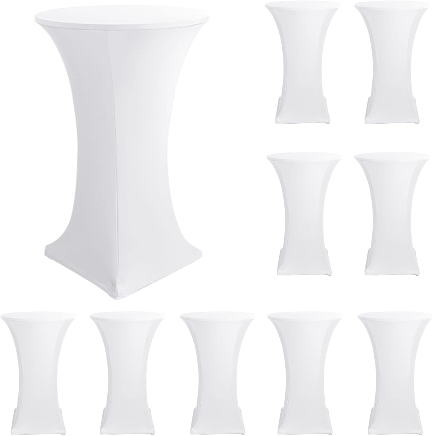 Fitted Stretch Spandex Cocktail Table Covers for Events and Parties