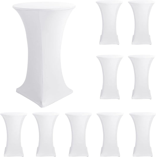 Fitted Stretch Spandex Cocktail Table Covers for Events and Parties