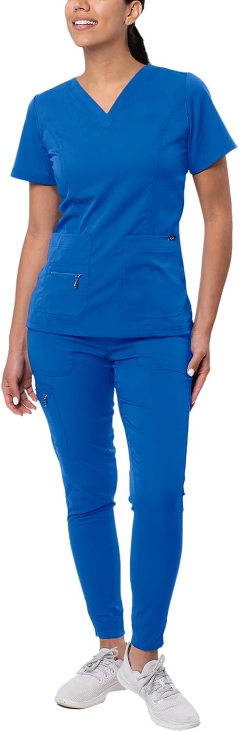 Adar Pro Flawless Plus Scrub Set for Women - Stylish Comfort