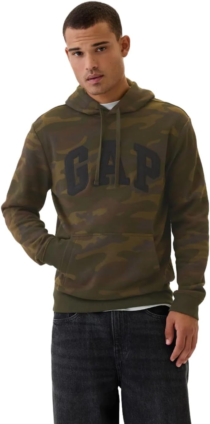 GAP Men's Logo Hoodie: Cozy Fleece Comfort