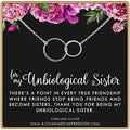 Best Friend Gifts for Women Two Circles Silver Necklace - Meaningful