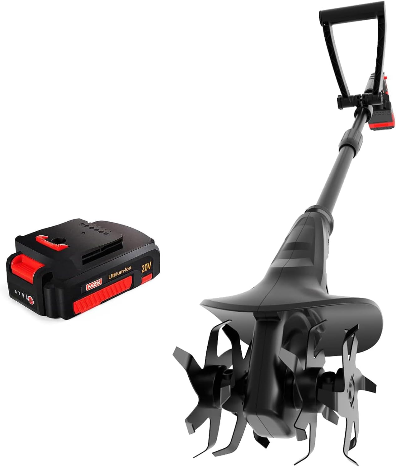 MZK 20V Cordless Tiller Cultivator for Efficient Gardening