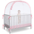 Baby Pop Up Tent Cover Crib - See-Through Mesh Crib Net for Safety