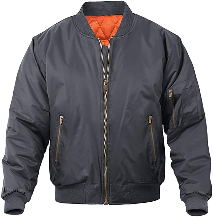MAGNIVIT Men's Bomber Jacket for Stylish Fall and Winter Wear