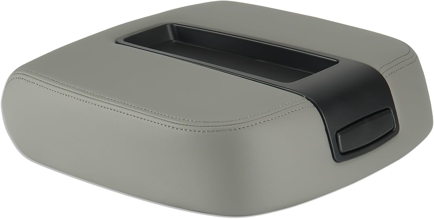 Durable Grey Center Console Armrest Lid Cover for Chevy & GMC