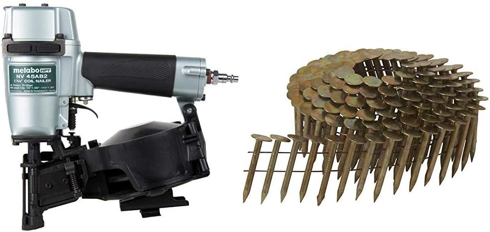 Metabo HPT NV45AB2 Roofing Nailer for Asphalt Shingles