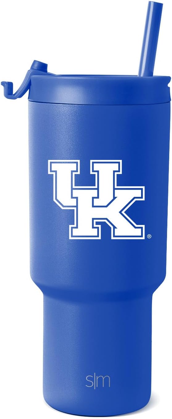 30oz Tumbler with Flip Lid and Straws - Perfect for Kentucky Fans