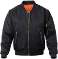 Men's Bomber Jacket Polyester Casual Fall Winter - Lightweight Warm