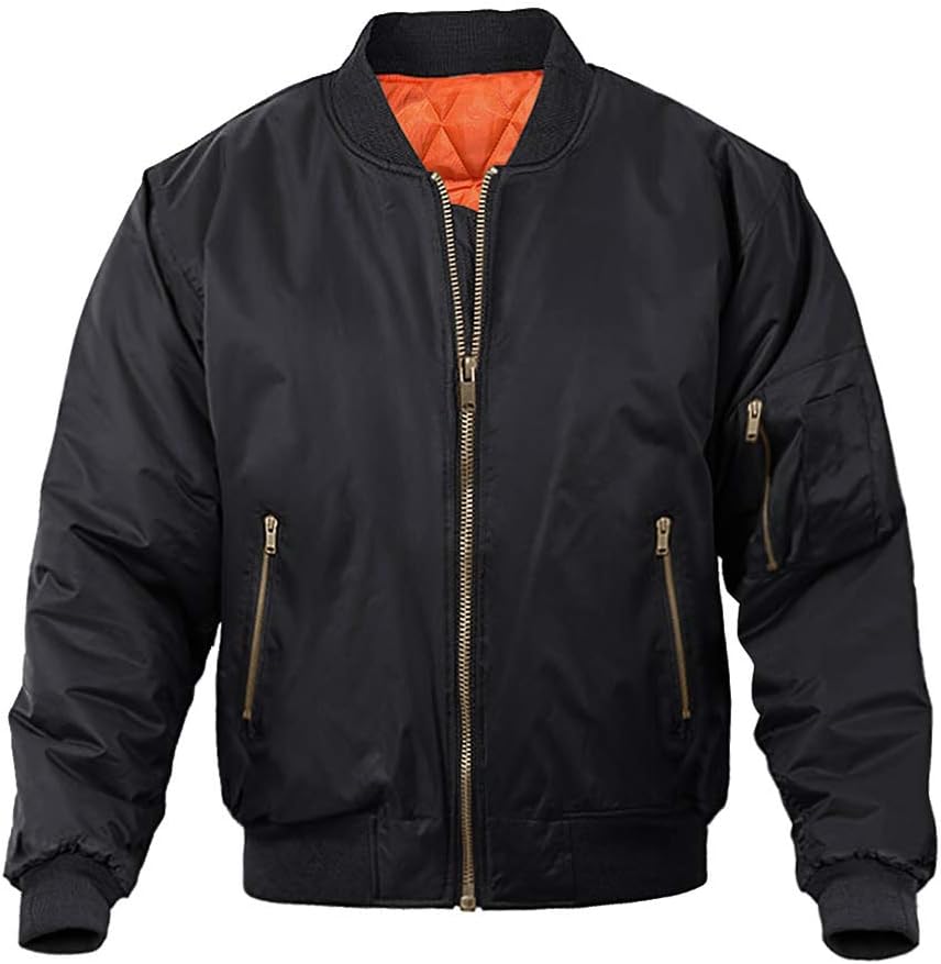 MAGNIVIT Men's Bomber Jacket for Stylish Fall and Winter Wear