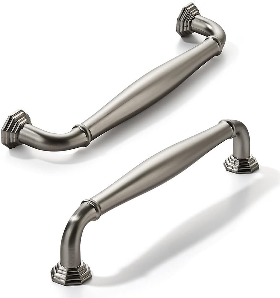 10 Pack 5 Inch Hole Center Brushed Satin Nickel Cabinet Pulls