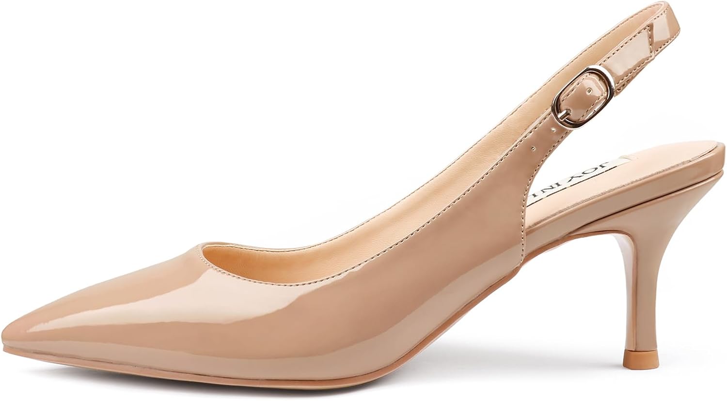 JOY IN LOVE Kitten Heels for Women Slingback Pumps Sandals