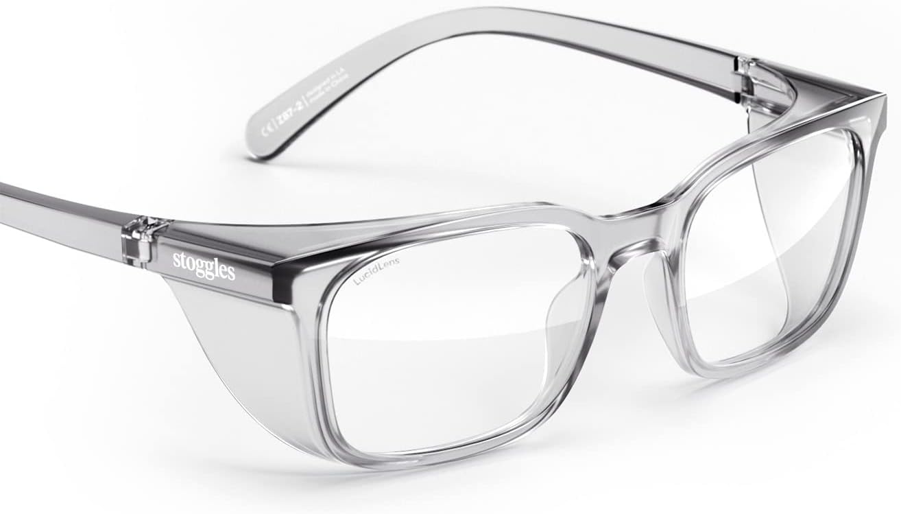 Stoggles Rectangle Safety Glasses with Blue-Light Protection