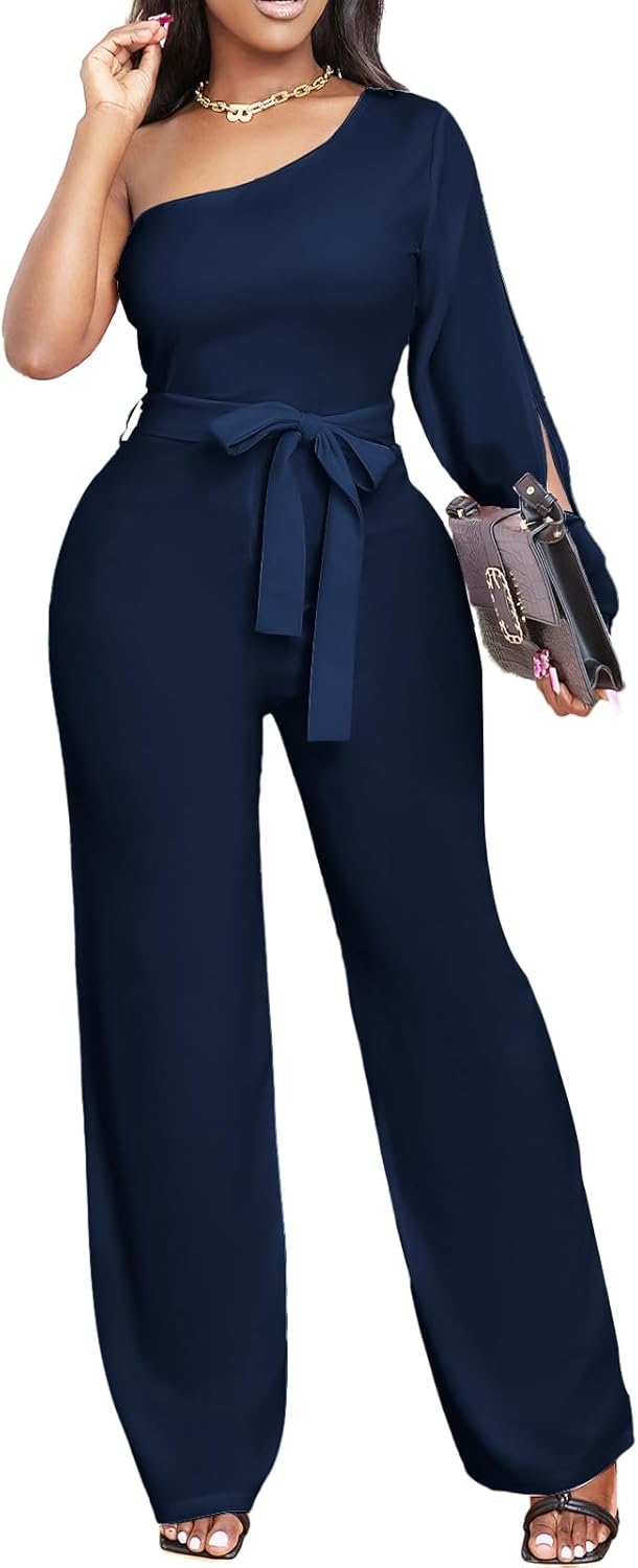 Elegant Long Straight Pants Jumpsuit for Women by sexycherry