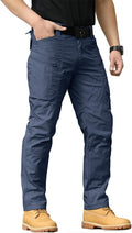 Men's Hiking Tactical Pants Rip-Stop Cargo - Lightweight Outdoor Fit