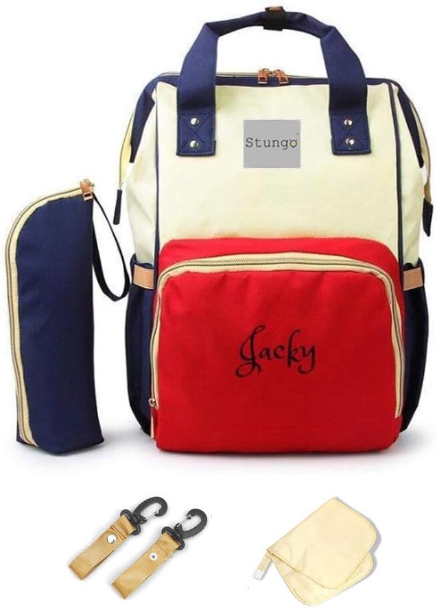 Personalized Large Diaper Bag Knapsack for Moms on the Go