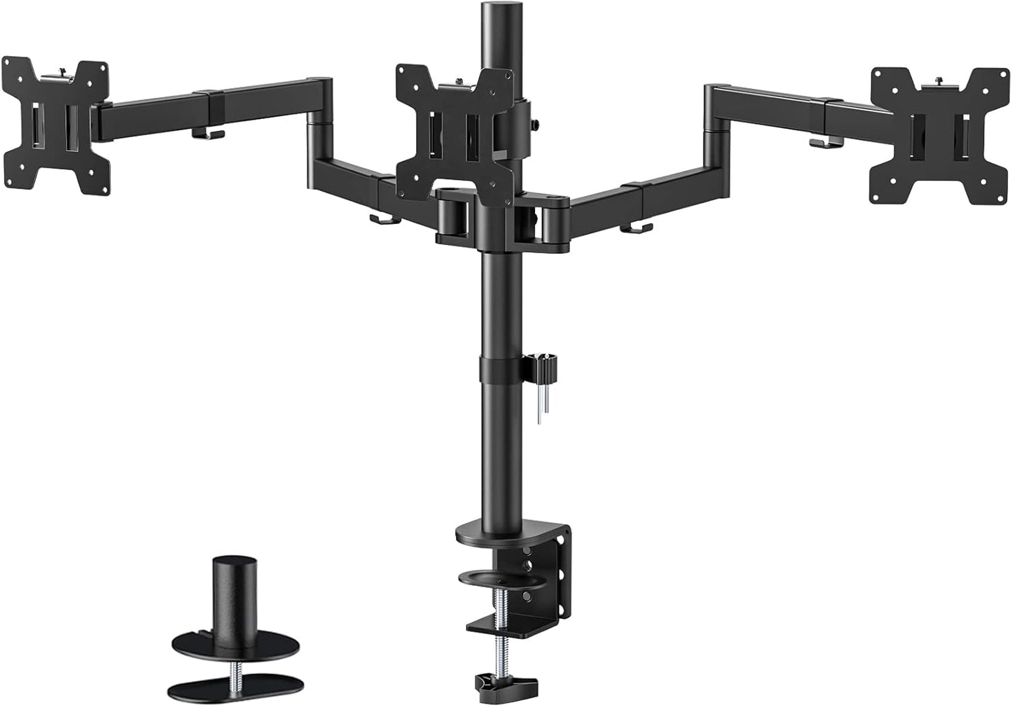WALI Triple Monitor Mount for 13-27in Screens, Ergonomic Design
