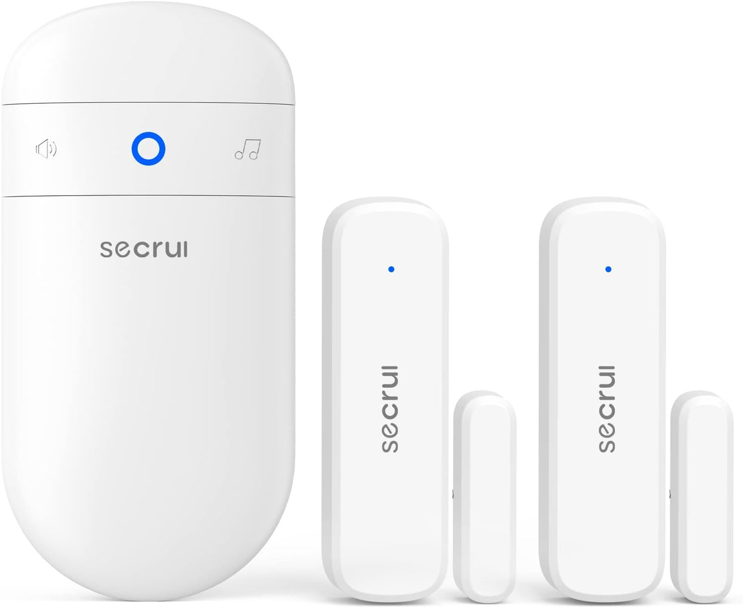 SECRUI Door Sensor Chime: 500ft Range, 52 Chimes, LED Indicators