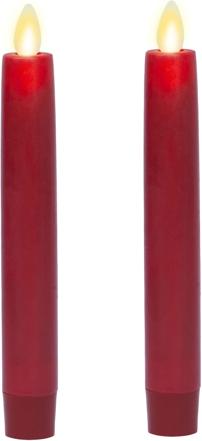 Luminara Flameless Battery Operated Taper Candle Set of 2