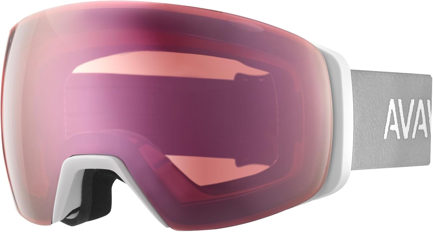 AVAWAY Small Youth Ski Goggles - Anti-Fog Safety Glasses