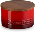 Le Creuset Signature Salt Cellar and Storage Canister, Cerise - Tight