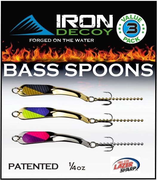 IRON DECOY Spoon Fishing Lures Kit for Freshwater Fishing Fun