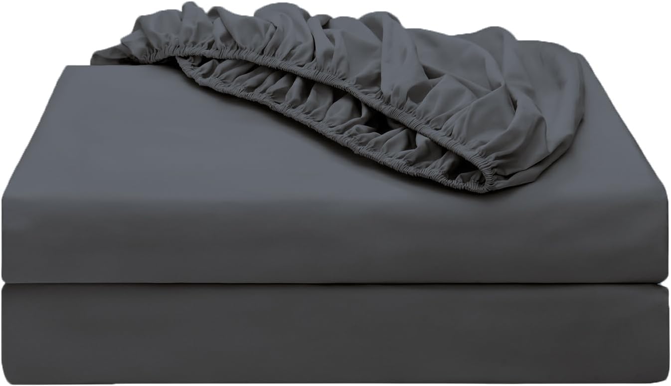 2-Pack Pure Cotton Fitted Sheet Twin Size for Ultimate Comfort
