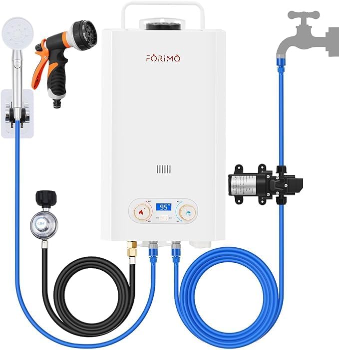 Forimo Portable Propane Water Heater: Instant Hot Water Anywhere
