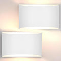 Modern LED Wall Sconces Set of 2 - Warm 3000K Up/Down Wall Lights