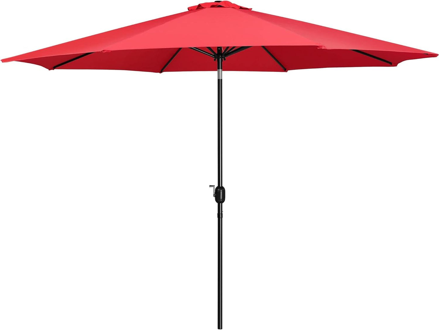 11FT Patio Umbrella with Push Button Tilt & Crank for Outdoors