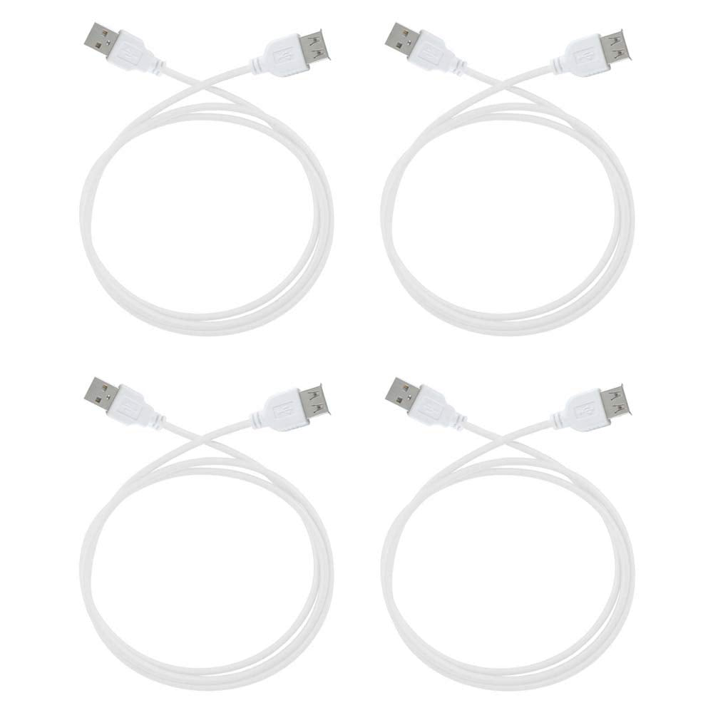 Harper Grove 3FT USB Extension Cable 4 Pack - Extend Reach Easily!
