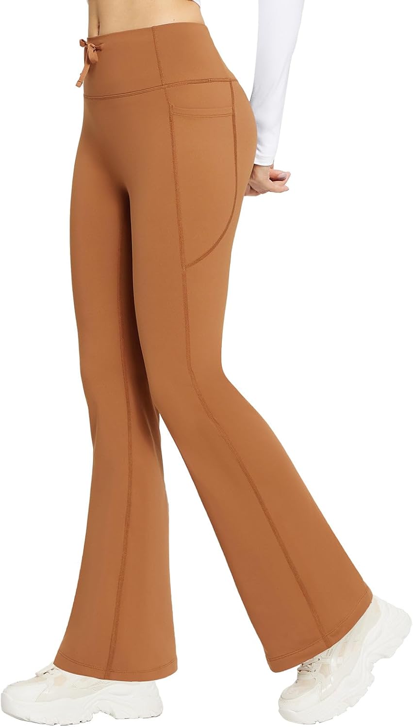 Fleece Lined Women's Bootcut Pants for Cold Weather Comfort