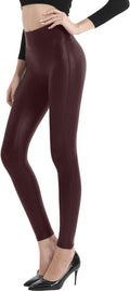 Faux Leather Leggings for Women High Waisted Pleather Pants