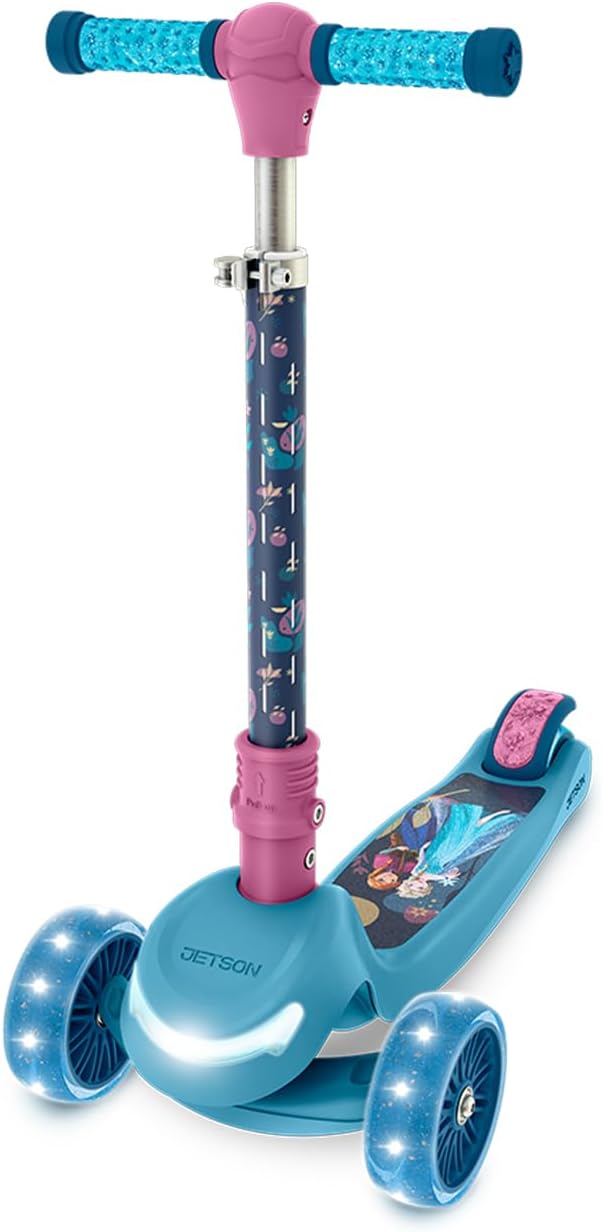 Jetson Character Kids Kick Scooter with LED Lights and Fun Design