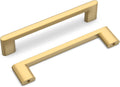 Matte Gold Cabinet Pulls 25 Pack 5 in Hole Center - Brushed Brass