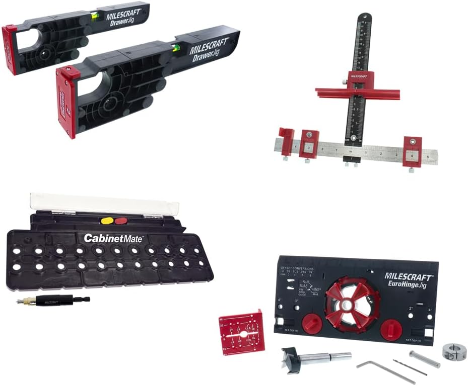 Milescraft Cabinet Hardware Jig Set for Perfect Installations