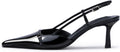 MAVMAX Slingback Heels Kitten Heels with Bow - Elegant Everyday Lift