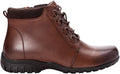 Propet Womens Delaney Round Toe Lace Up Zippered Ankle Boots