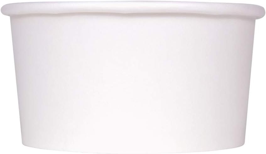 Karat 6oz White Paper Food Container for Hot or Cold Food