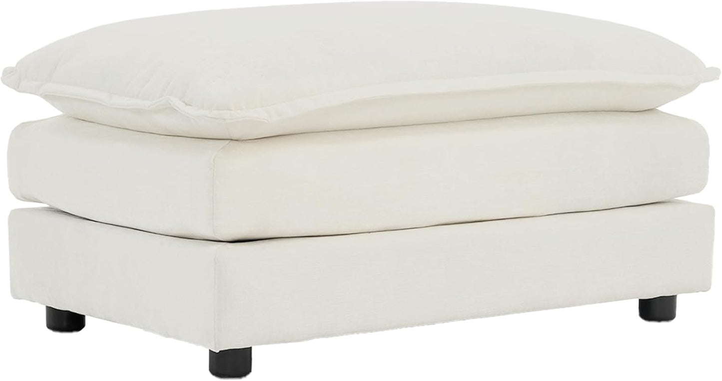 SoarFlash Chenille Sectional Sofa Ottoman for Ultimate Comfort